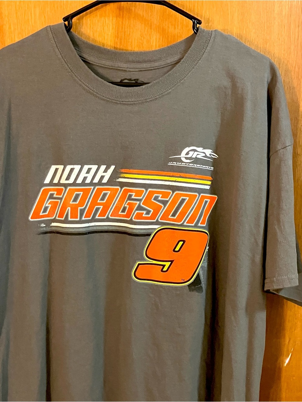 JR Motorsports Noah Gragson Men’s XXL Gray T-Shirt NASCAR